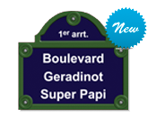 Grande plaque de rue