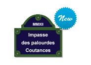 Petite plaque de rue